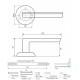 Ручка дверна Code Deco H-14105-A (UA) характеристики і розміри